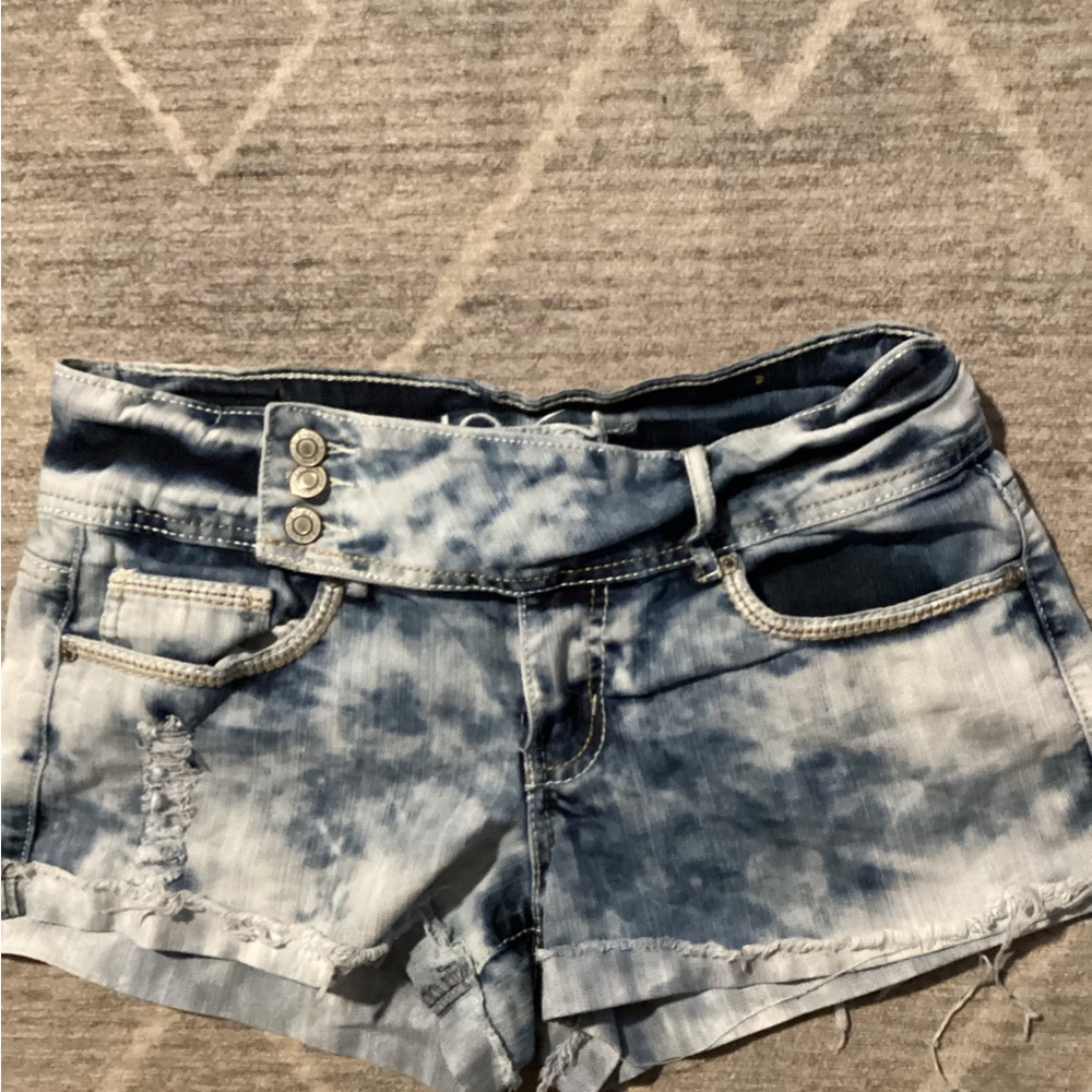 Rue21 Blue Tie-Dye Jean Shorts
